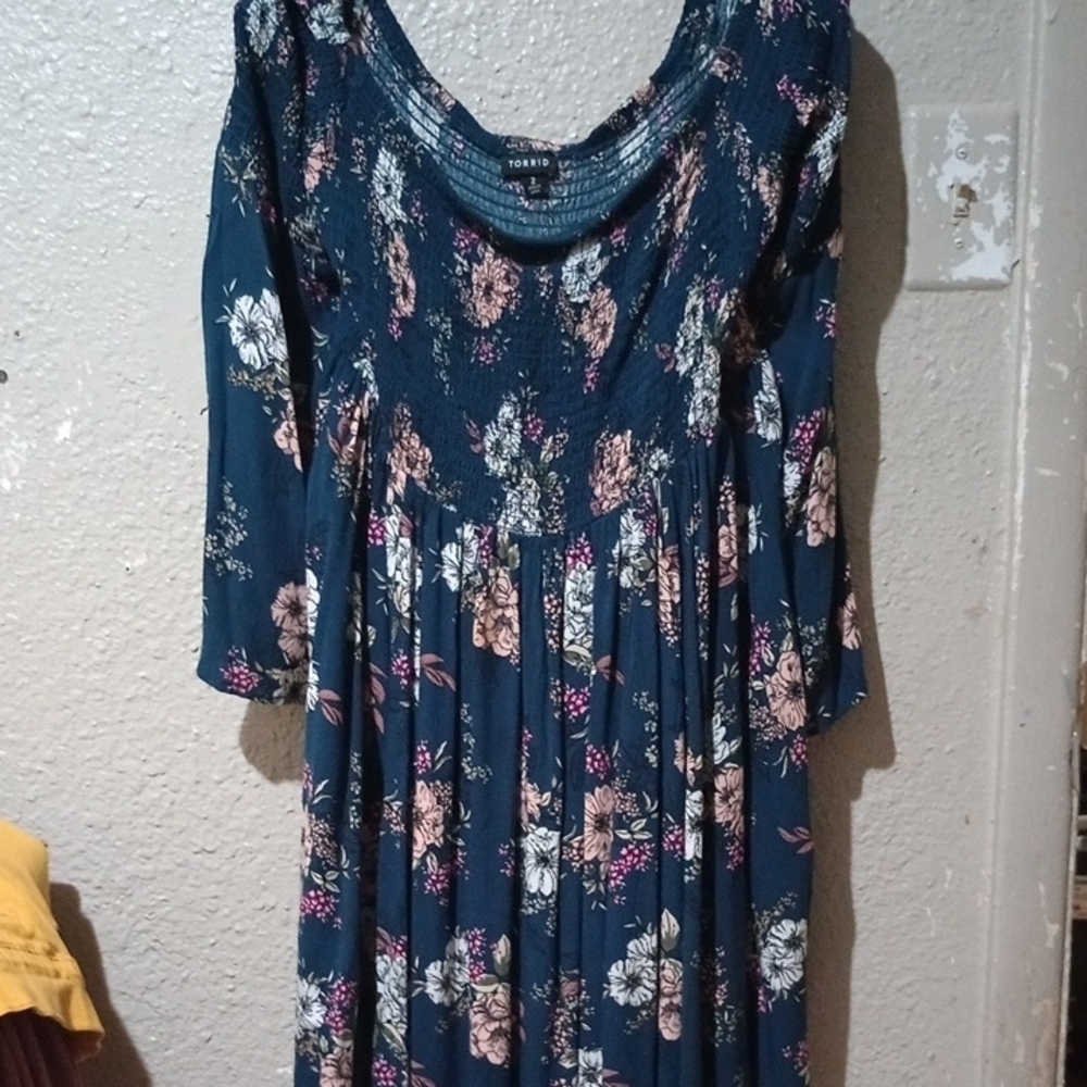 Floral Blue Dress